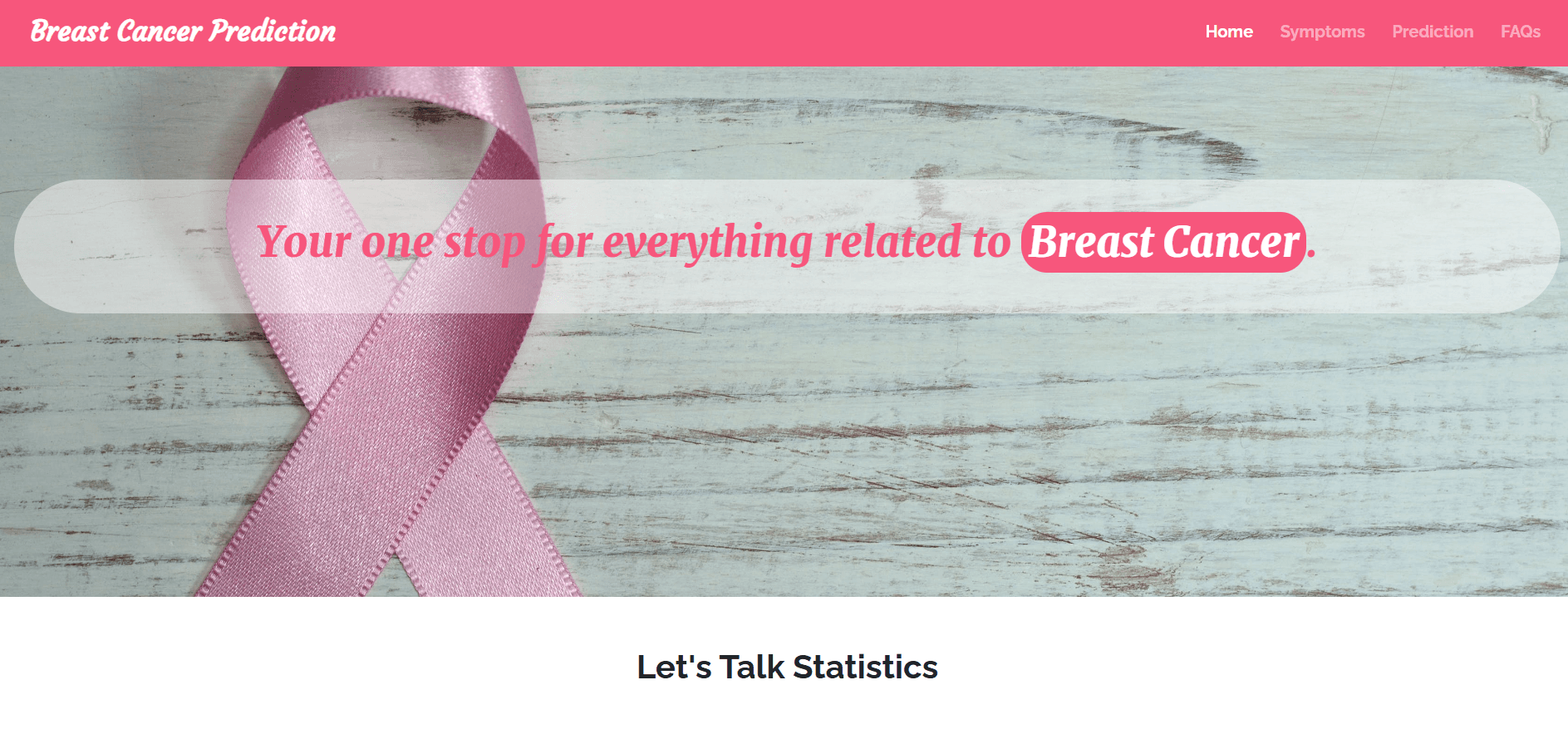 Breast Cancer Detection project screenshot