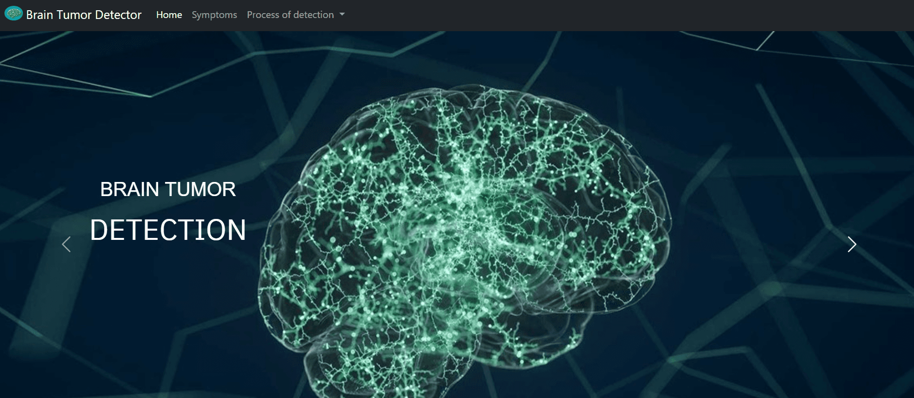 BRAIN TUMOR DETECTION project screenshot