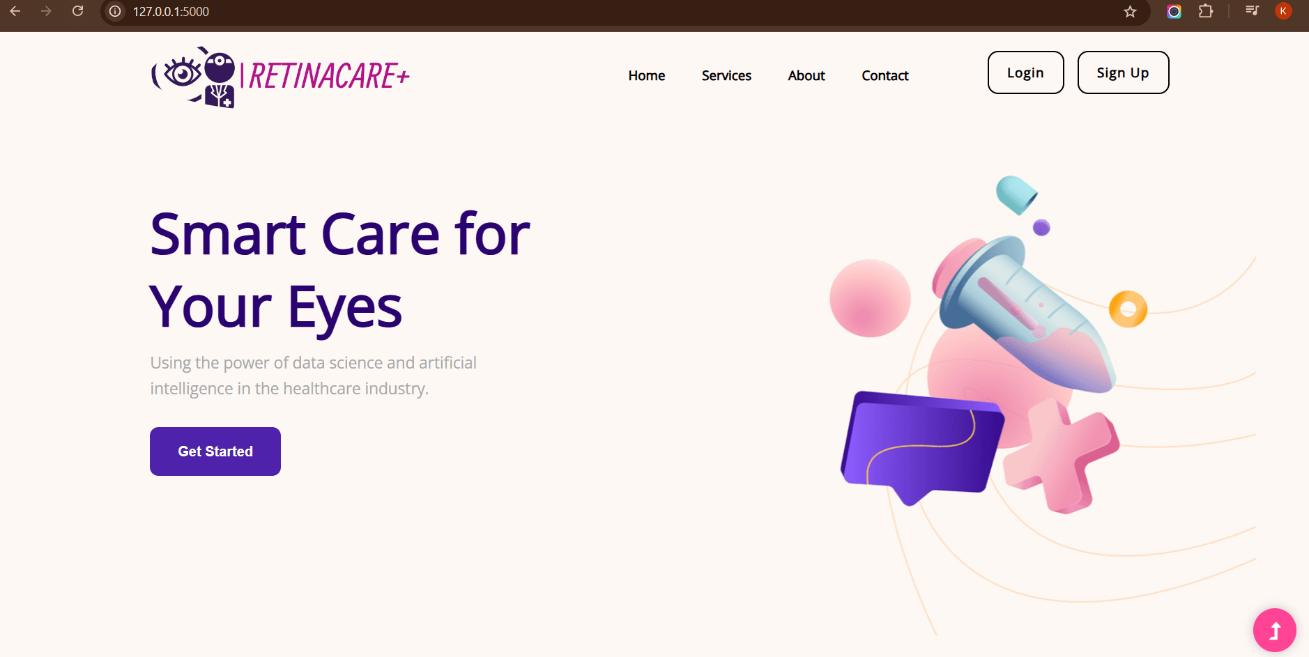 VISION CARE AI project screenshot